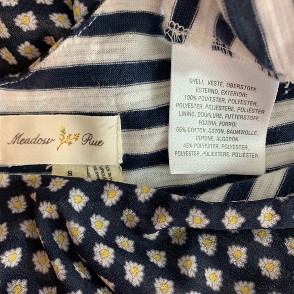 Anthropologie Meadow Rue/Layered Blue White Yellow - Picture 5 of 7
